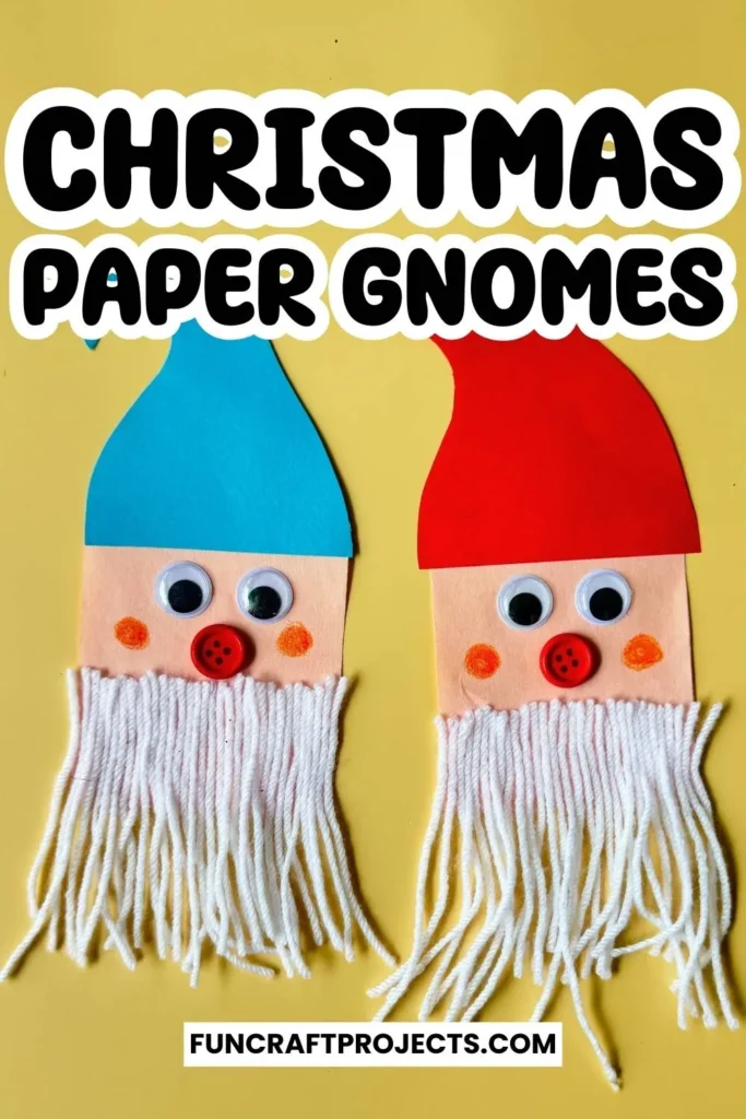 This construction paper Christmas gnome craft is perfect for kids of all ages. Learn how to make cute mini Christmas gnomes with the help of construction paper. 