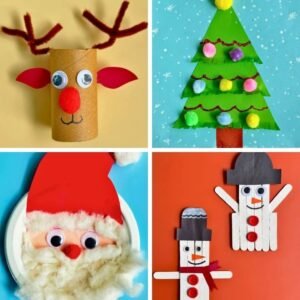 Do your kids love making Christmas crafts? From cotton ball Santa crafts, toilet paper roll reindeer crafts, and a variety of other Christmas crafts for kids.