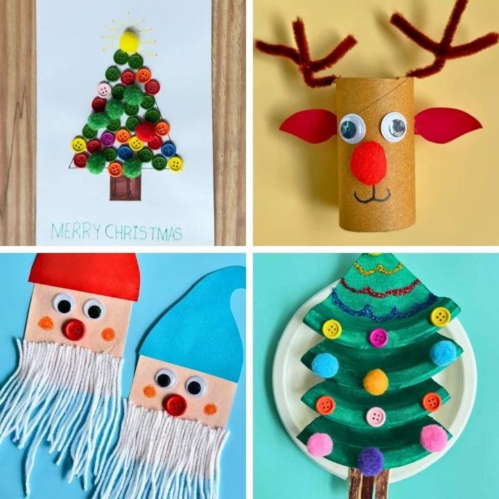 Check out these fun Christmas crafts for kids. From Santa crafts, reindeer crafts to Christmas tree ornaments, these holiday crafts are fun and easy to make.