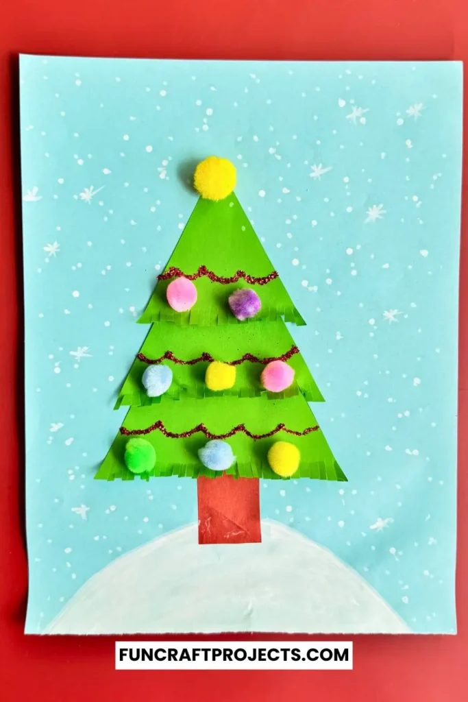 Add fun and creativity to your holiday craft projects with this easy DIY Easy DIY Construction Paper Christmas Tree craft is perfect for all ages.