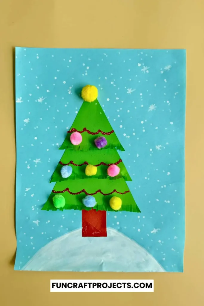 Add fun and creativity to your holiday craft projects with this easy DIY Easy DIY Construction Paper Christmas Tree craft is perfect for all ages.