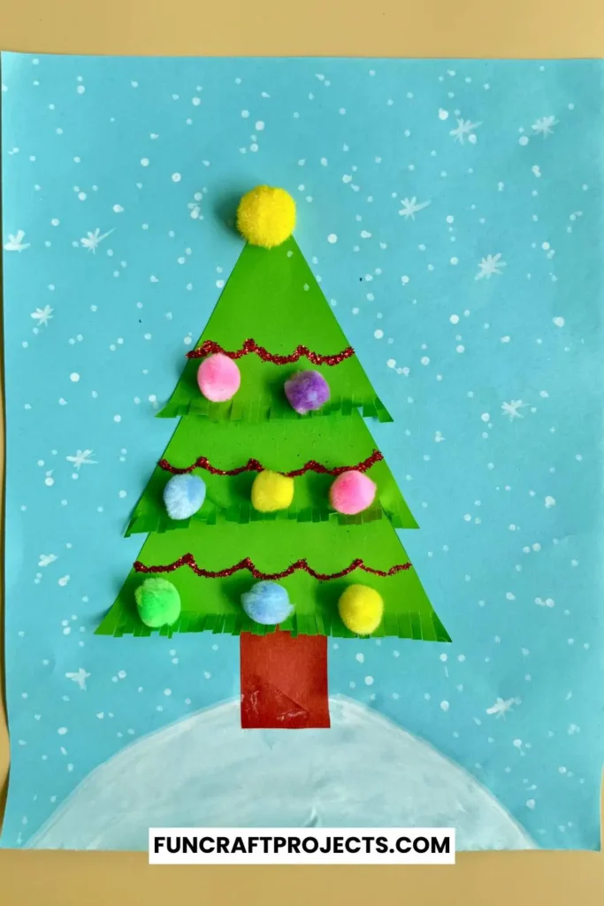 Add fun and creativity to your holiday craft projects with this easy DIY Easy DIY Construction Paper Christmas Tree craft is perfect for all ages.