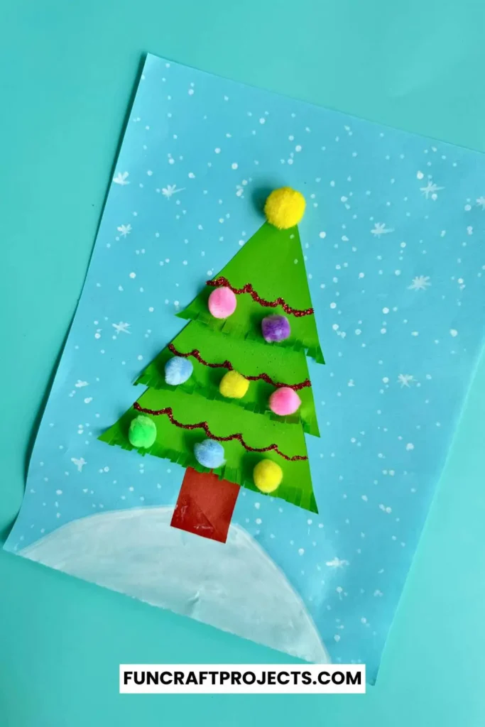 Add fun and creativity to your holiday craft projects with this easy DIY Easy DIY Construction Paper Christmas Tree craft is perfect for all ages.