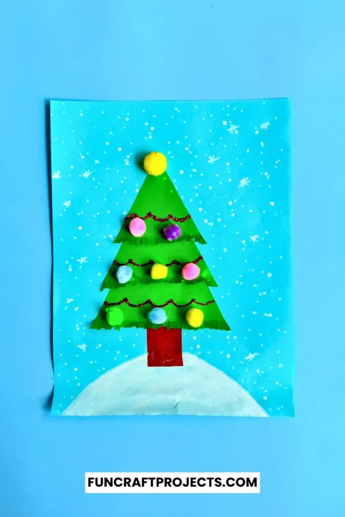 Add fun and creativity to your holiday craft projects with this easy DIY Easy DIY Construction Paper Christmas Tree craft is perfect for all ages.