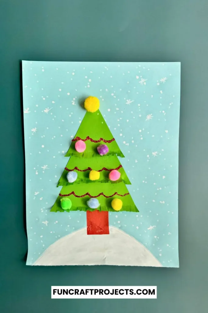 Add fun and creativity to your holiday craft projects with this easy DIY Easy DIY Construction Paper Christmas Tree craft is perfect for all ages.