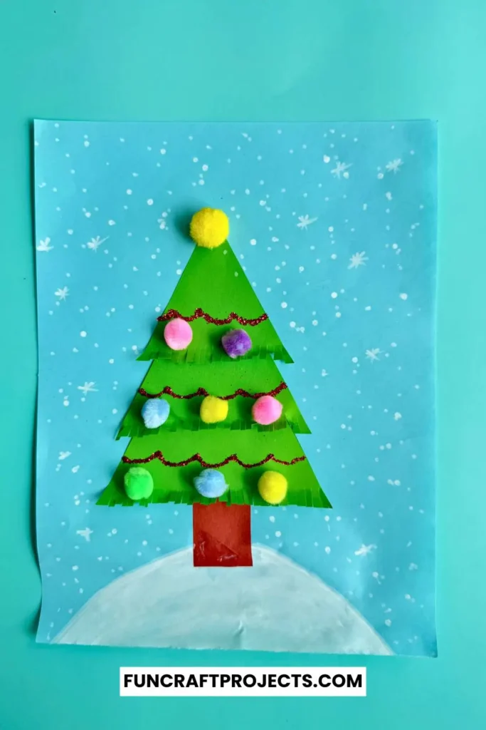 Add fun and creativity to your holiday craft projects with this easy DIY Easy DIY Construction Paper Christmas Tree craft is perfect for all ages.