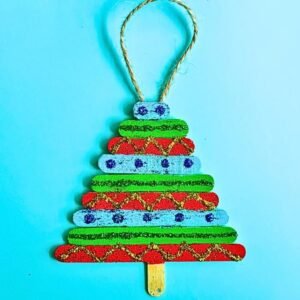 This DIY Popsicle Stick Christmas Tree craft is fun and easy to make perfect for kids of all ages. Try this simple Christmas craft with popsicle sticks.