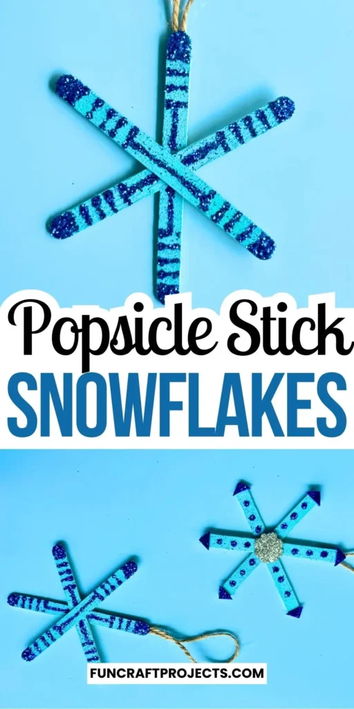 Want to use snowflakes to decorate your Christmas decorations, then here I have a DIY Popsicle Stick Snowflake Ornament craft for you.