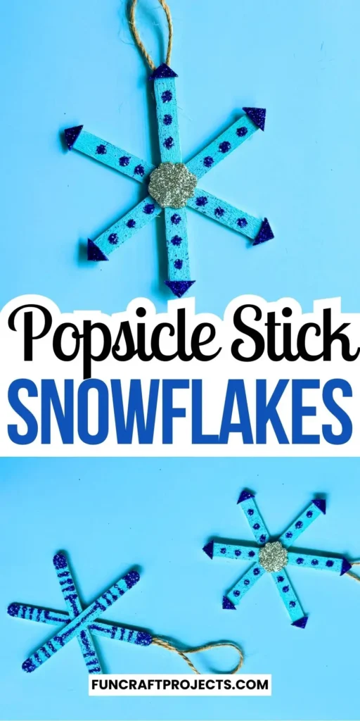 Want to use snowflakes to decorate your Christmas decorations, then here I have a DIY Popsicle Stick Snowflake Ornament craft for you.