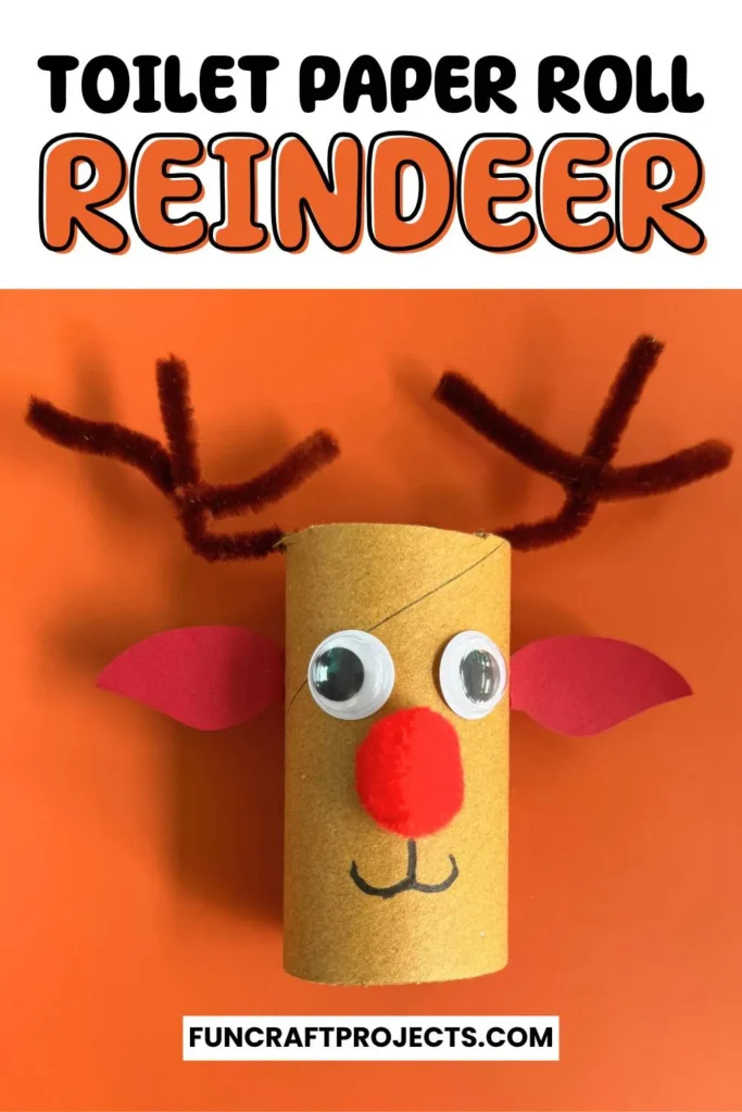 This toilet paper roll reindeer craft is perfect for indoor Christmas activities