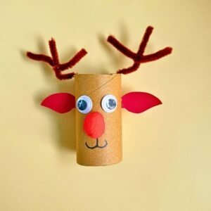 This toilet paper roll reindeer craft is perfect for indoor Christmas activities