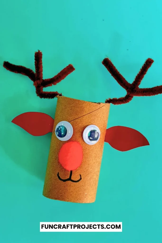 This toilet paper roll reindeer craft is perfect for indoor Christmas activities