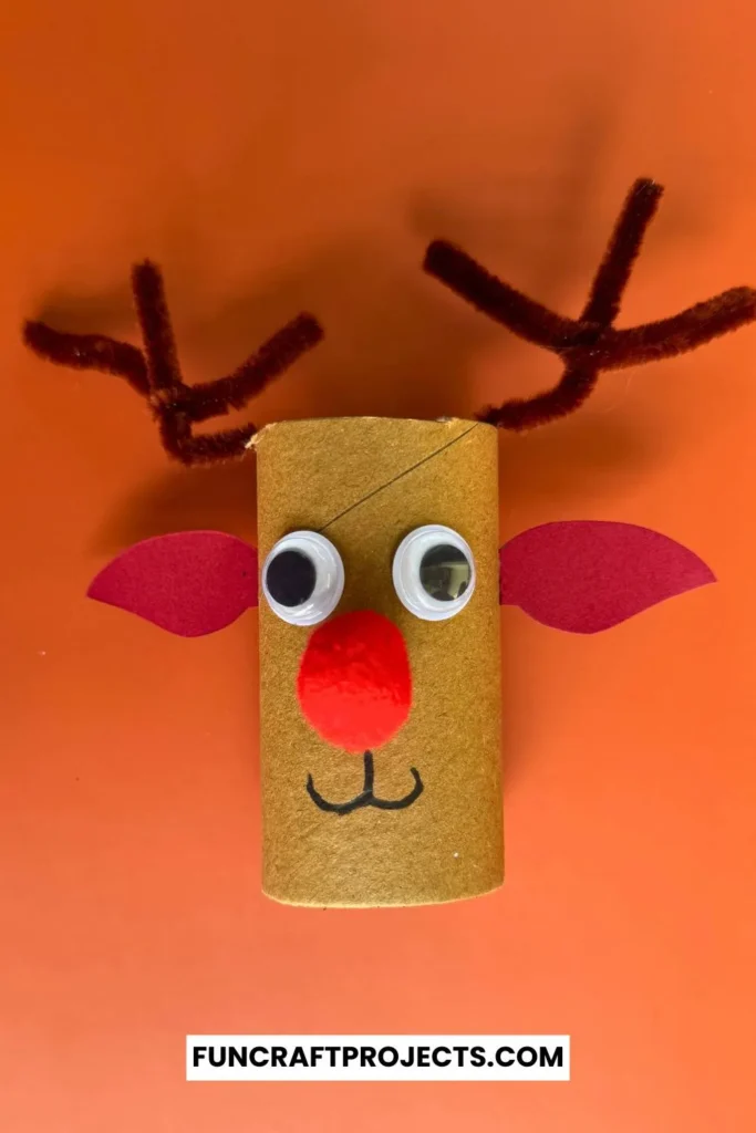 This toilet paper roll reindeer craft is perfect for indoor Christmas activities