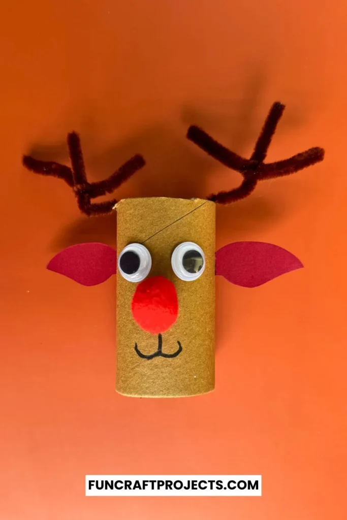 This toilet paper roll reindeer craft is perfect for indoor Christmas activities