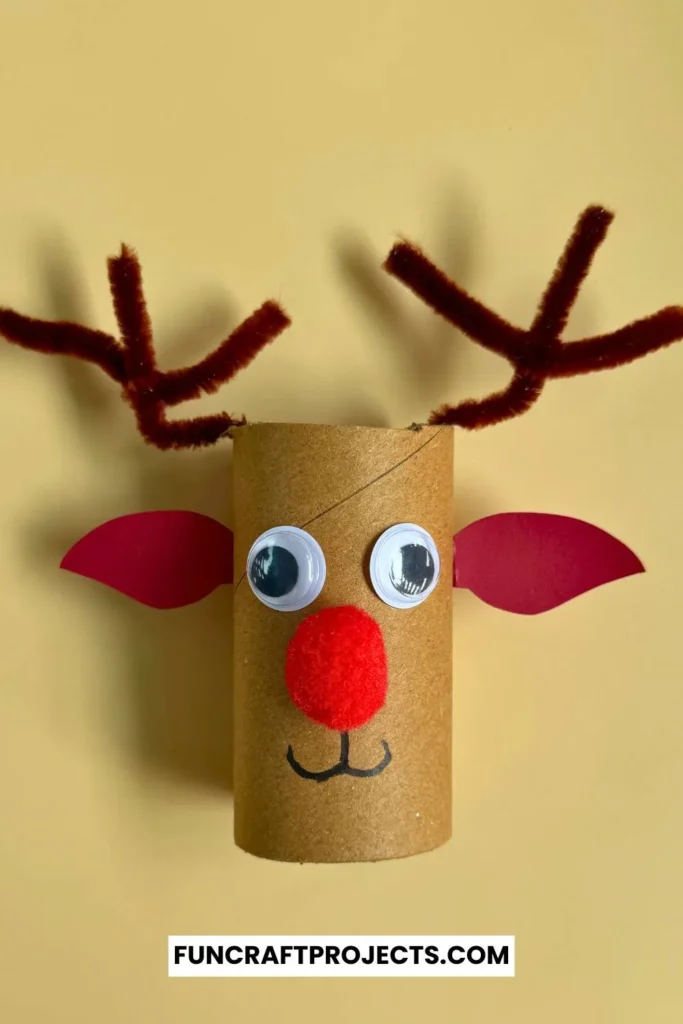 This toilet paper roll reindeer craft is perfect for indoor Christmas activities